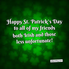 Happy saint patricks day image. A Wee List Of Happy St Patrick S Day Messages Allwording Com