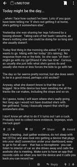 While some people think that. A Mgtow Suspects That His Wife Is Out Cheating Because She S In A Good Mood And Wants Go Hike In The Rain So He Bugs Her Car Inceltear