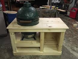 New Guy New Lbge Pine Table With Table Nest Big Green Egg Egghead Forum The In 2020 Big Green Egg Table Big Green Egg Table Plans Diy Big Green Egg Table Plans