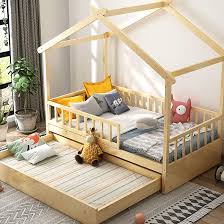 Advantages of bed frame with drawers. Europe Wooden Kids House Bed With Drawers Wholesale Craft Child Com
