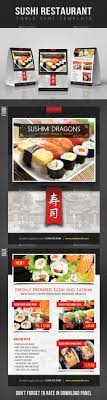 Sushi Restaurant Menu Table Tent V02 Menu Restaurant Sushi Restaurants Restaurant Menu Template