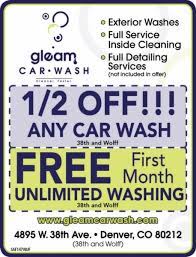 Get your car washed as many times as you want, just for $5.77 a week! Gleam Car Wash Car Wash Coupons Car Wash Wash
