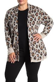 Susina Animal Jacquard Cardigan Plus Size Hautelook