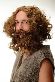 Hohlenmensch Perucke Mit Bart