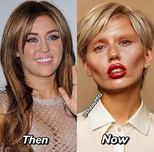 mileycryus then & Now transformation