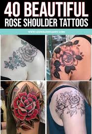 The rose tattoos are surrounded by beautiful symmetrical dark motifs. Updated 40 Rose Shoulder Tattoo Ideas August 2020