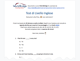 Test Di Inglese Scopri Gratis Il Tuo Livello Corsidia