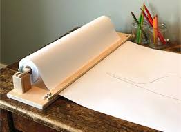 Table Top Paper Holder With Cutter Art Studio At Home Paper Holder Kids Art Supplies
