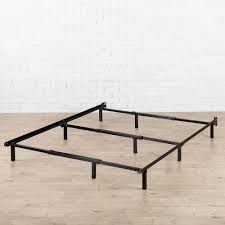 Zinus suzanne 37 inch metal and wood platform bed frame / solid wood & steel construction / no box spring needed / wood slat support / easy assembly, chestnut brown, queen. Zinus Michelle Steel Compack Bed Frame Hd Sbf 07u The Home Depot