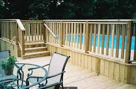Home outdoors yard & garden structures every editorial product is independently selected, though we may be compensated or re. Above Ground Pool Decks Deck Builders Columbus Ohio