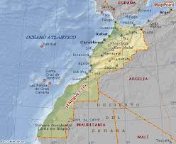 Mapa detallado grande de españa y portugal con ciudades. Mapa De Marruecos Mapa Fisico Geografico Politico Turistico Y Tematico