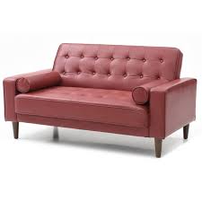 Maybe you would like to learn more about one of these? Glory Furniture Andrews Faux Leather Sleeper Loveseat In Red G849a L