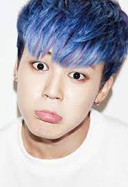 Ooo Jimin With Blue Hair Jimin Hair Bts Jimin Hairstyle Jimin Blue Hair