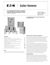 Low Voltage Power Factor Correction Capacitor Banks And
