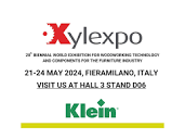 Klein participates in the Xylexpo Exhibition from 21 to 24 may ...
