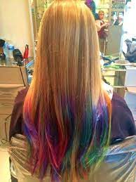 Image Result For Rainbow Hair Tips Colored Hair Tips Hair Dye Tips Rainbow Hair Color