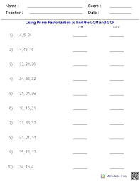 26 Lcm Word Problems 6th Grade 6th Grade Math Worksheets Lcm In 2020 Least Common Multiple Gcf And Lcm Worksheets Greatest Common Factors