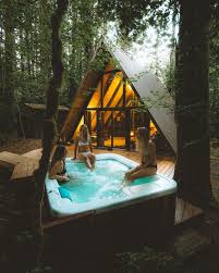 Entire cabin 2 beds 2 bedrooms 1 bathroom. Tye River Cabins In Washington Is Close To Bc Comes With Private Hot Tub River Cabin Cabin Hot Tub Cabin