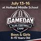 Holland Flag Football Camp in July