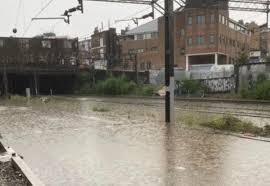 Tube and rail networks suspended after month's worth of rain falls in a day. Re8kxmrsvxszfm