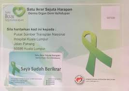 Timbalan ketua jabatan dan pengurus klinikal pusat sumber transplan nasional (pstn) hospital kuala lumpur (hkl), dr diana mohd shah, berkata persepsi itu menjadi punca malaysia negara paling rendah menderma organ. Organ Donor Gratitude 51 Steemkr
