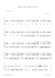 Megalovania easy piano tutorial undertale you. Megalovania Undertale Ost Numbered Musical Notation Preview