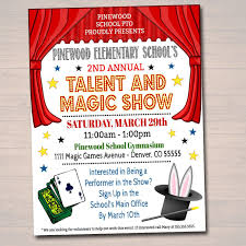 Editable Talent Show Flyer Printable Pta Pto Flyer School Etsy Talent Show Pta Organization Fundraising Events