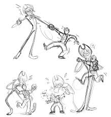 Bendy X Henry Oneshots One Of Us Not A One Shot Bendy And The Ink Machine Concept Art Drawing Character Design Inspiration
