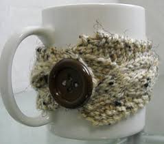 This lovely pumpkin spice mug cozy is hand knit with a gorgeous cable stitch. Ravelry Cable Knit Coffee Mug Cozy I Pattern By Crystal Lybrink