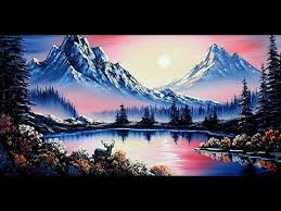 Deer Creek Panorama 6x12 Small Oil Painting Exercise Encore Edition Canvas Painting Landscape Sunset Painting Acrylic Oil Painting Nature
