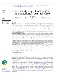 brands can explore hyperlocal flavours which are specific to a particular region in india to appeal to consumers across the country. Pdf Potentiality Of Probiotic Yoghurt As A Functional Food A Review
