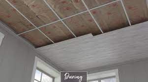 False ceiling roof boards panels. Cover A Drop Ceiling Ceilings Armstrong Residential Dropped Ceiling Armstrong Ceiling Basement Remodeling