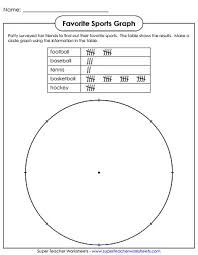 pie graph worksheets circle graphs