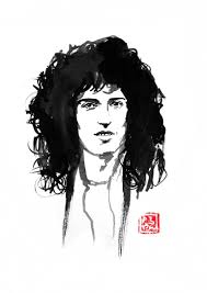 Brian May Young Drawing Brian May Queen Art Music Drawings