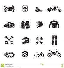 Motorcycle Icons Black Set With Transportation Symbols Isolated Vector Download From Over 55 Million High Quality Motorcycle Icon Bike Tattoos Biker Tattoos