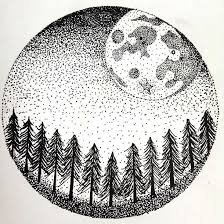 More images for circle design tattoo » Dotwork Moon And Forest In Circle Tattoo Design Circle Tattoo Design Tree Tattoo Designs Circle Tattoo