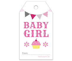 These baby shower favor tags make any baby shower just a little sweeter! Download This Pink Cupcake Baby Girl Gift Tag And Other Free Printables From Myscrap Diy Baby Shower Gifts Personalized Baby Shower Gifts Easy Baby Shower Gift