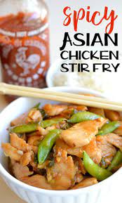 Spicy Asian Chicken Stir Fry Recipe Asian Chicken Stir Fry Spicy Asian Chicken Chicken Stir Fry