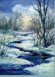 Winter Sunrise Greeting Card For Sale By Virginia Potter In 2021 Winter Landscape Painting Sunrise Art Watercolor Landscape Paintings