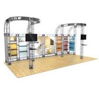 Custom 10x20 aluminum trade show truss display booth