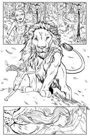 Chronicles Of Narnia Lucy Love Aslan Coloring Page Narnia Chronicles Of Narnia Coloring Pages