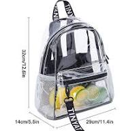 TINYAT Heavy Duty Transparent Klar Damen Rucksack Sport Reise Schule  Notebook Rucksäcke Große Kapazität Studententasche Mädchen - AliExpress
