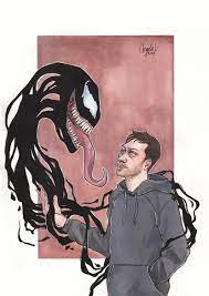 Venom & Eddie // A4 Watercolor Art Print - Etsy