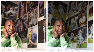 The frenchman idolised cristiano ronaldo during his childhood. Football Mbappe Throws Cristiano Ronaldo Out Of His Room Marca In English