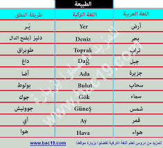 الكلمات و العبارات الأكثر استخداما في اللغة التركية