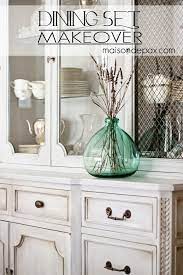 For furniture with drawers or hardware, paint the top and sides first, then remove the accessories to finish separately. Chalk Paint Dining Set Makeover