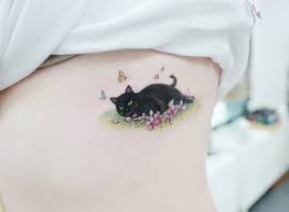 I Want This Kitty Tattoo As My Next One With A Picture Of My Calypso Of Course Creative Tattoos Cat Tattoo Designs Black Cat Tattoos