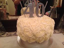 Flower Birthday Cakes For 40 Year Old Woman Simona S 40th Birthday Cake With Candles A Beautiful Cake For A Beautiful Woman 40th Birthday Cakes 40th Birthday Cake For Women Cute Birthday Cakes