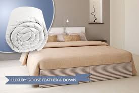 Goose Feather Down Mattress Topper Luxury Mattresses Mattress Topper Super King Size Mattress