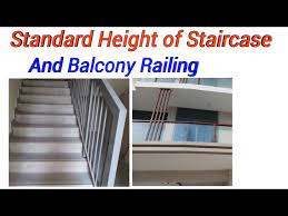 What are the legal height requirements for railings? Standard Height Of Staircase And Balcony Railing Balcony Railing Design Balcony Railing Height Youtube